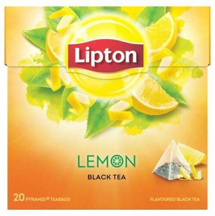 Чай Lipton черный лимон 20 пакетиков