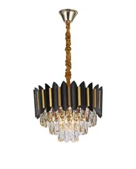 26022/5+2 BLACK+GOLD (1) Люстра (RL)