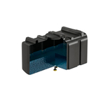 Бак для душа серии «R» 200 л  черный с подогревом, с лейкой, с уровнемером Полимер-Групп(1030x480x690см;11кг;черный) - арт.559262.2