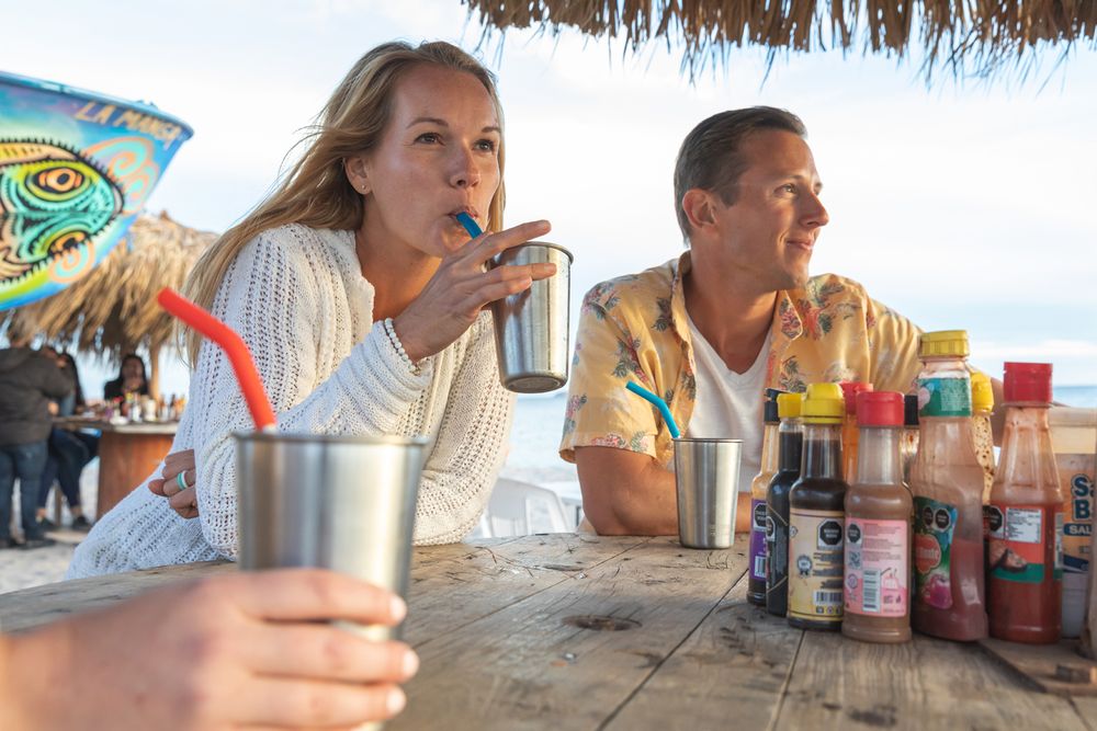 Трубочки для стаканов Klean Kanteen 8мм - 4 шт, с ёршиком