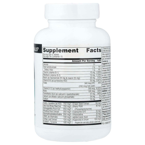 Source Naturals, Brain Charge®, 60 таблеток