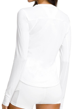 Женская теннисная футболка   Wilson All Day Long Sleeve - bright white
