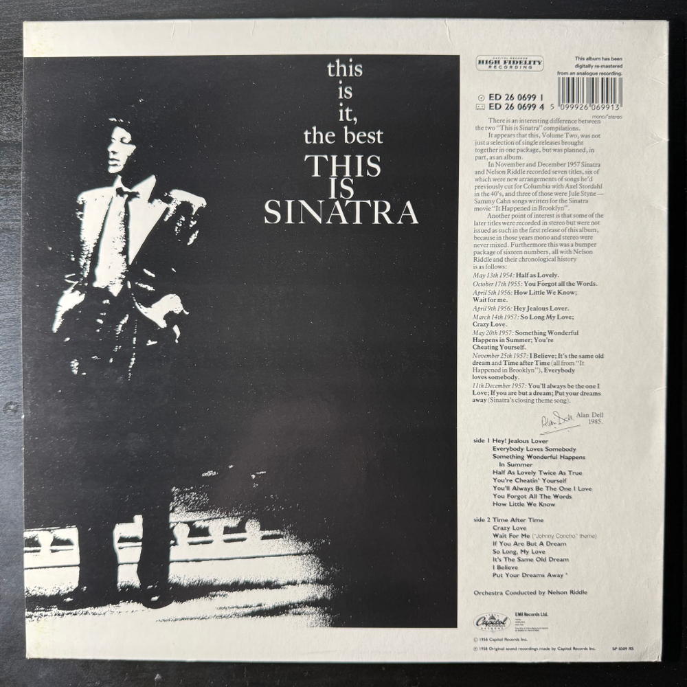 Frank Sinatra ‎– This Is Sinatra Volume Two (Англия 1984г.)