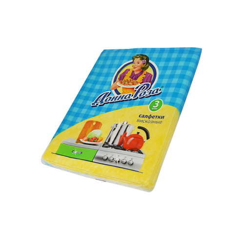 Салфетка вискозная Донна Роза 30х38 3 шт/38