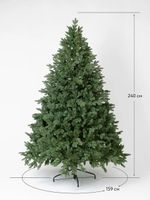 ель "Монтерей" литая хвоя - высота 240 см / 2,4 м