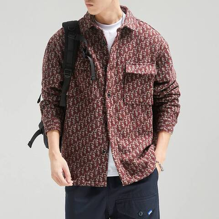 Рубашка мужская хлопковая. Красная. NEW COLLECTION!