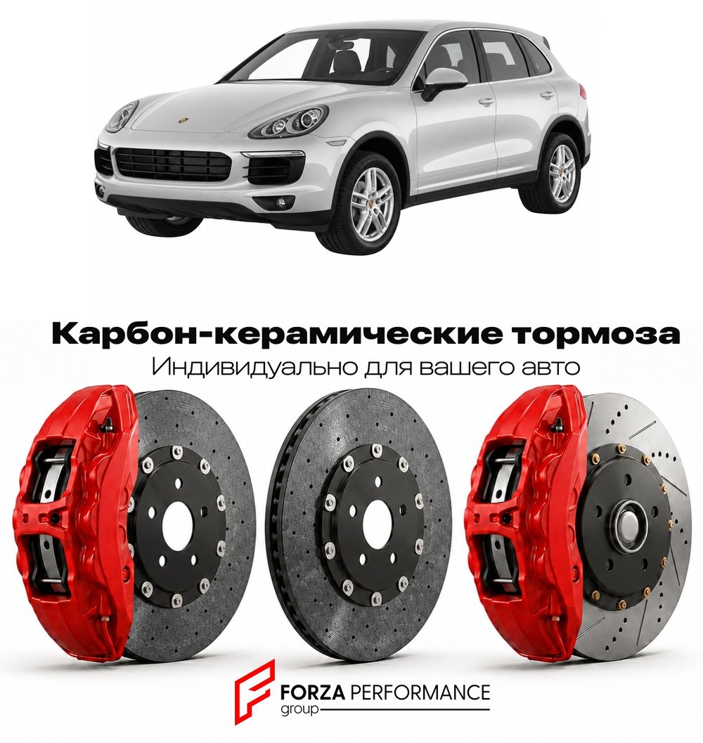 Карбон-керамическая тормозная система для Porsche Cayenne II 958 Рестайлинг 2014-2018 Порше