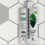 Эпоксидная двухкомпонентная затирка для плиточных швов DEMEX I Пепельный серый
