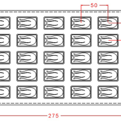 754 | Форма для шоколадных изделий " Бутон" (275*175 мм)