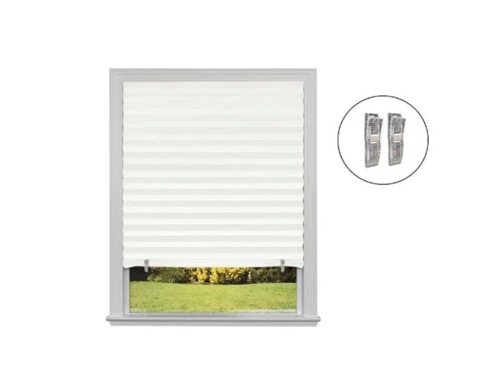 Штора плиссе самоклеящиеся Skandi, размер 60х160см, цвет белый / 105043