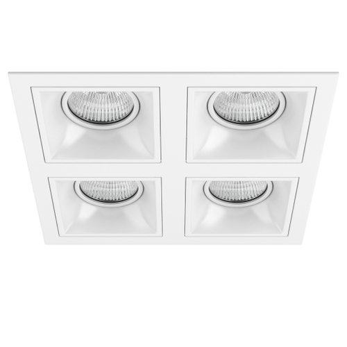 Комплект из светильников и рамки Domino Lightstar D54606060606