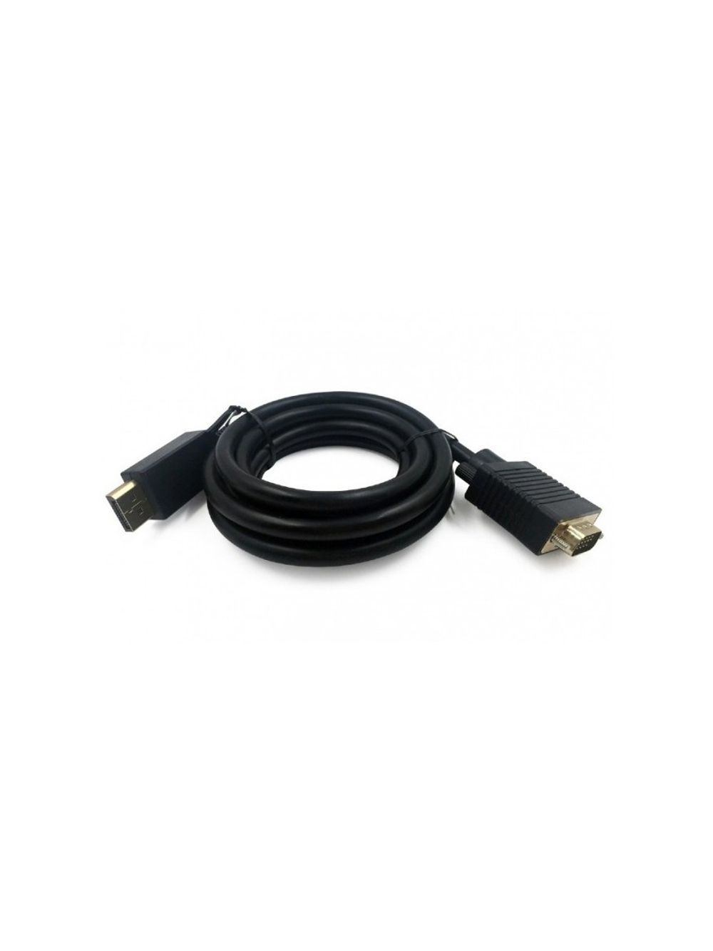 Cablexpert Кабель DisplayPort->VGA, 1,8м, 20M/15M, черный, экран, пакет (CCP-DPM-VGAM-6)