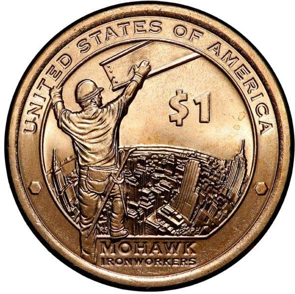 USA 1 Dollar Native American Ironworkers 2015 – Philadelphia (P)