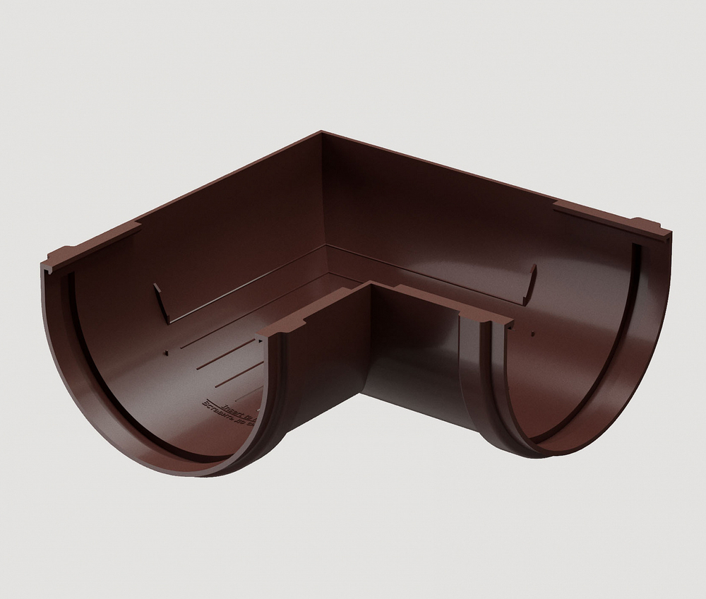 Docke STANDARD Угловой элемент 120 мм * 90° (Темно-коричневый)