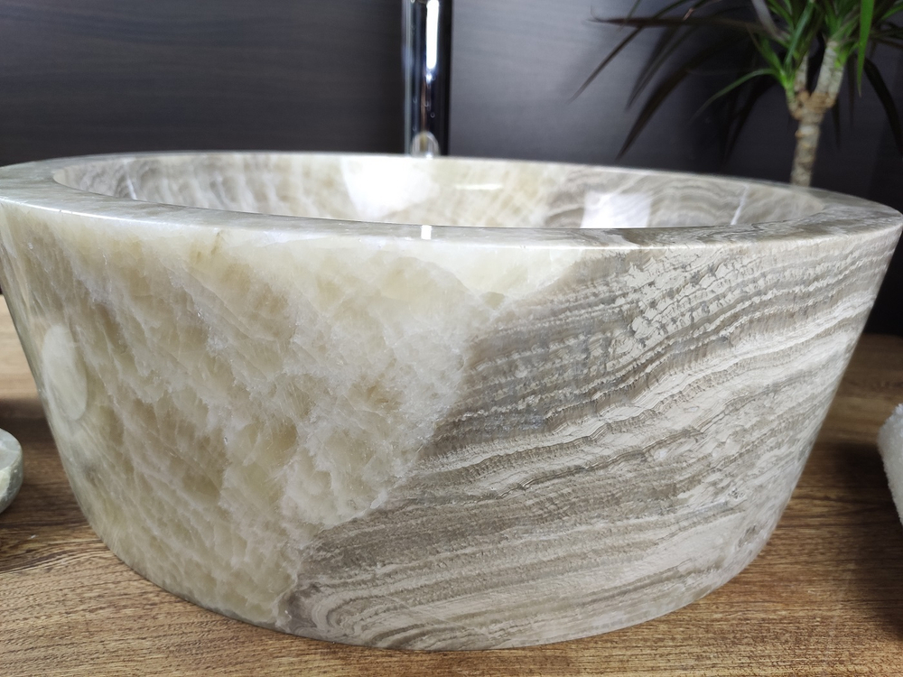 Раковина из оникса Drum Grey Medium DO-60201 45*45*15
