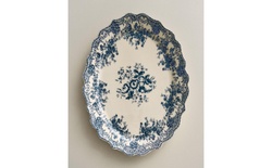 Zara Home блюдо сервировочное из фаянса, цвет синий, 40 см