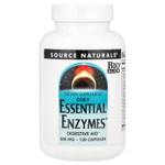Source Naturals, Daily Essential Enzymes®, 500 мг, 120 капсул
