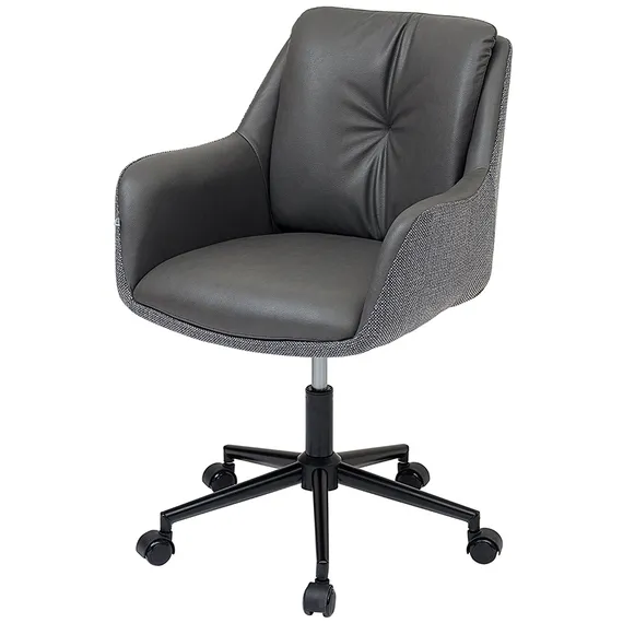 Офисное кресло Allar, экокожа, рогожка, серый