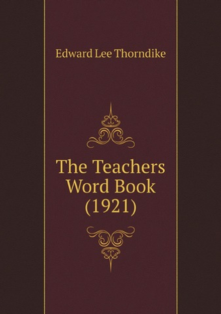 The Teachers Word Book (1921) | Edward L. Thorndike