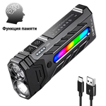 Фонарь прожектор Yemao YM-A200 3250лм 300м ( 4Led, 24 режима, Аккумул.встроен ) Магнит -