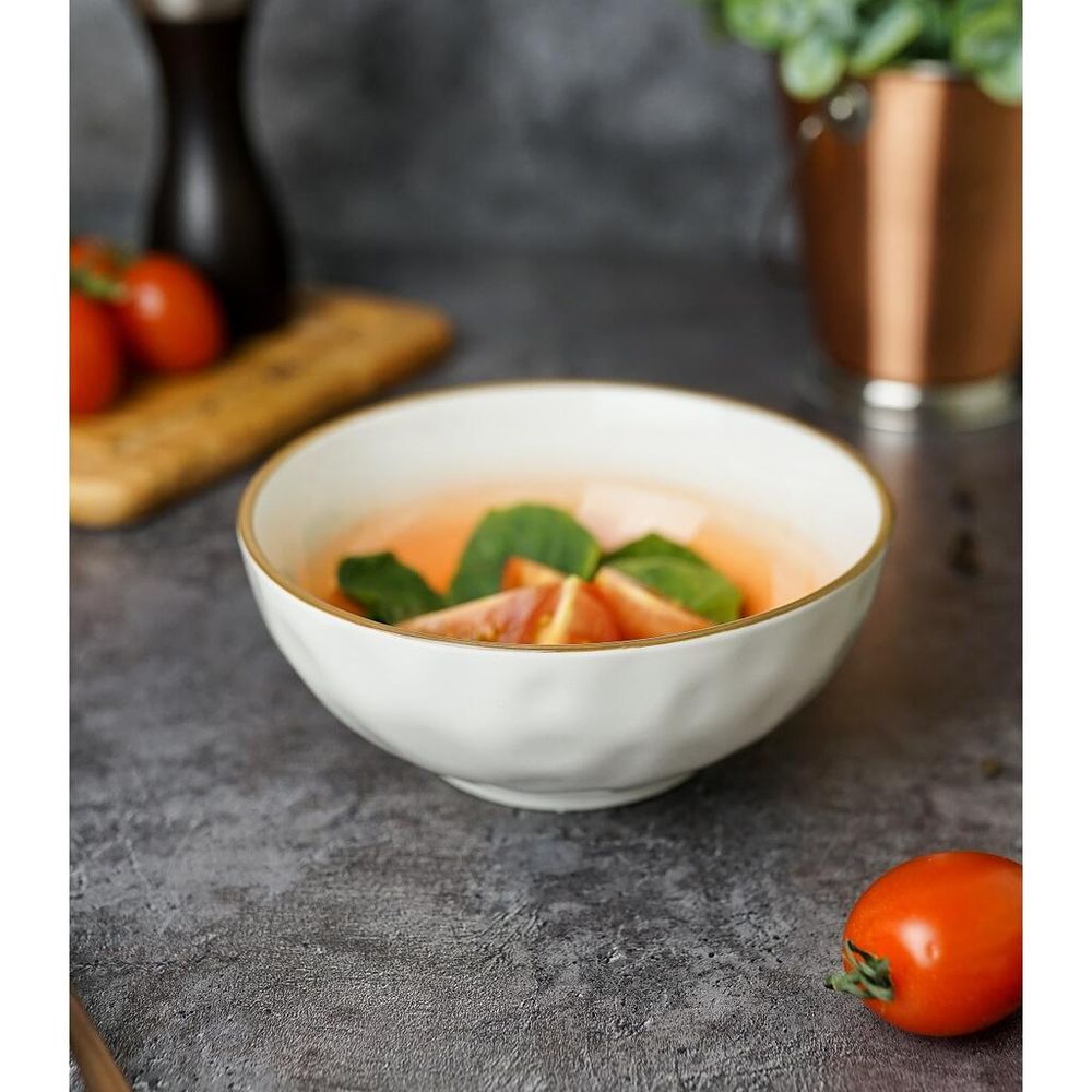 Салатник 510 мл d 15 см h6 см оранжевый фарфор "The   Eco" P.L. Proff Cuisine [6]