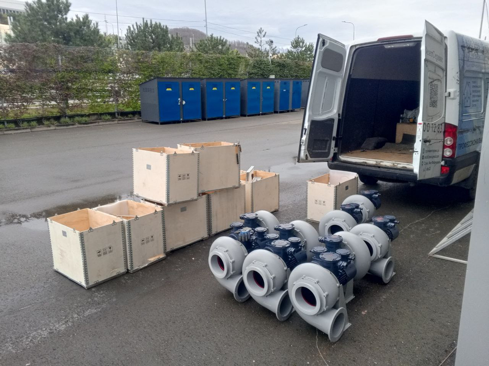 Радиальный взрывозащищенный вентилятор.