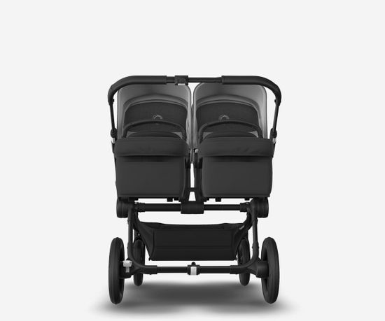 Коляска для двойни 2 в 1 Bugaboo Donkey 5 Twin Melange grey/Midnight black/Black