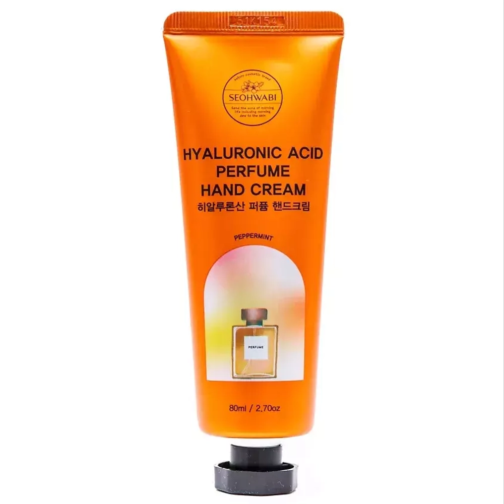 Крем для рук с ароматом перечной мяты SEOHWABI Hyaluronic Acid Perfume Hand Cream Peppermint 80 мл