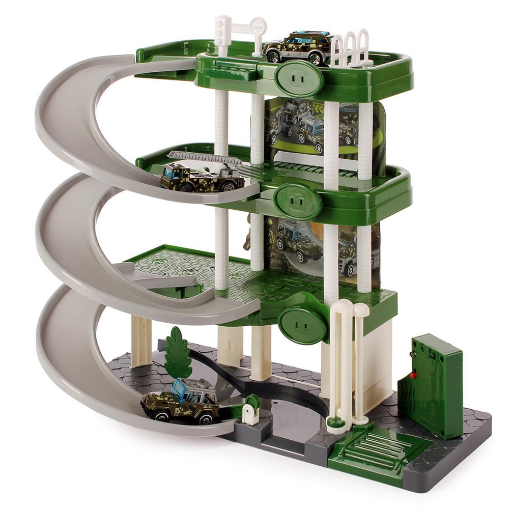 Парковка с транспортом, коробка 3A-1