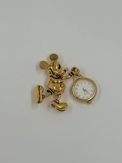 Брошь Микки Маус с подвеской-часы Disney Napier