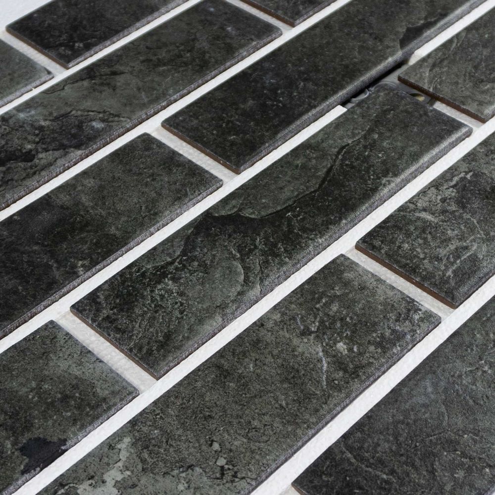 Клинкерная термопанель ППС Керамин Колорадо 5 Черный 1020х455 мм