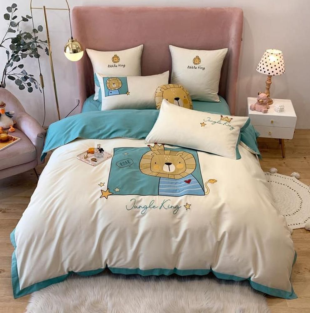 ZEPHYR HOME Полуторка Египетский хлопок Белый лев