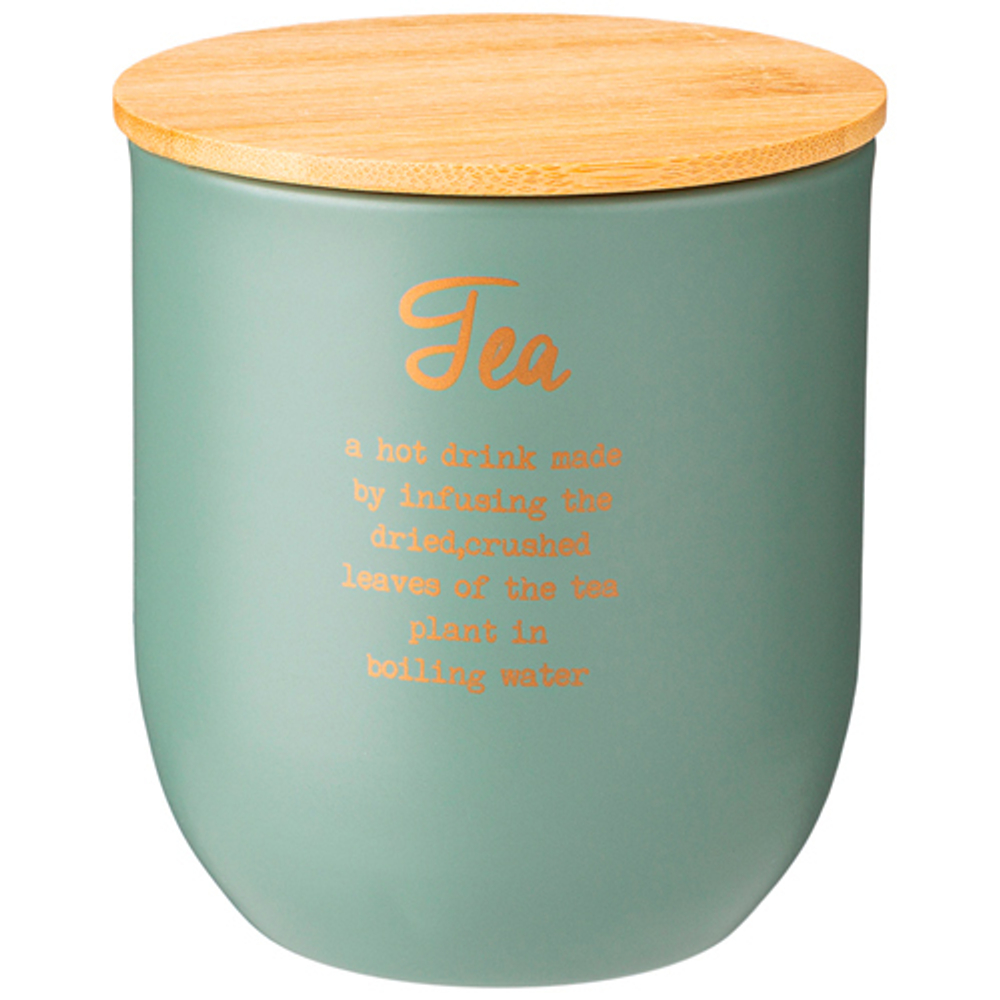 Емкость для сыпучих продуктов agness "Glam" "чай" 9x6x10 см 790-283