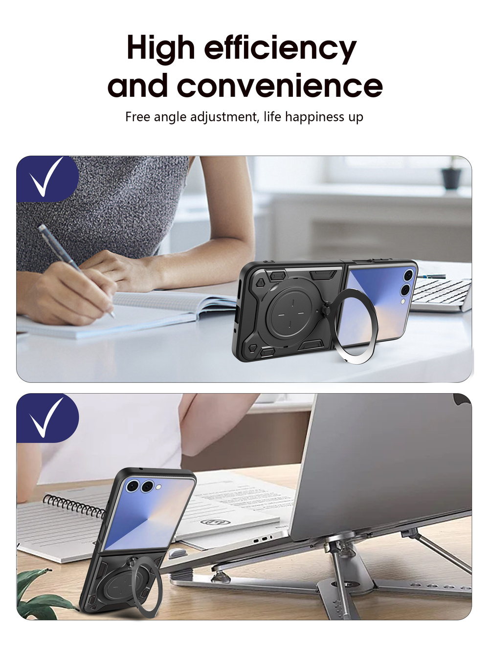 Чехол с кольцом Big Ring Case для Samsung Galaxy Z Flip 7