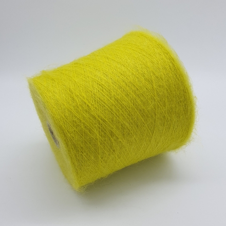 Пряжа Ilaria Aurora (67% супер кид мохер 28% па 5% меринос) 1000м/100 гр желтый лимон