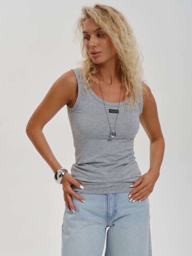 Майка базовая, серая