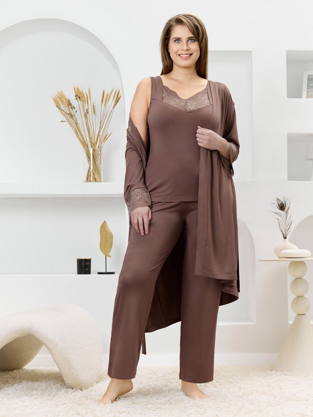 Пижама Джара-2 Виотекс КОРИЧНЕВЫЙ