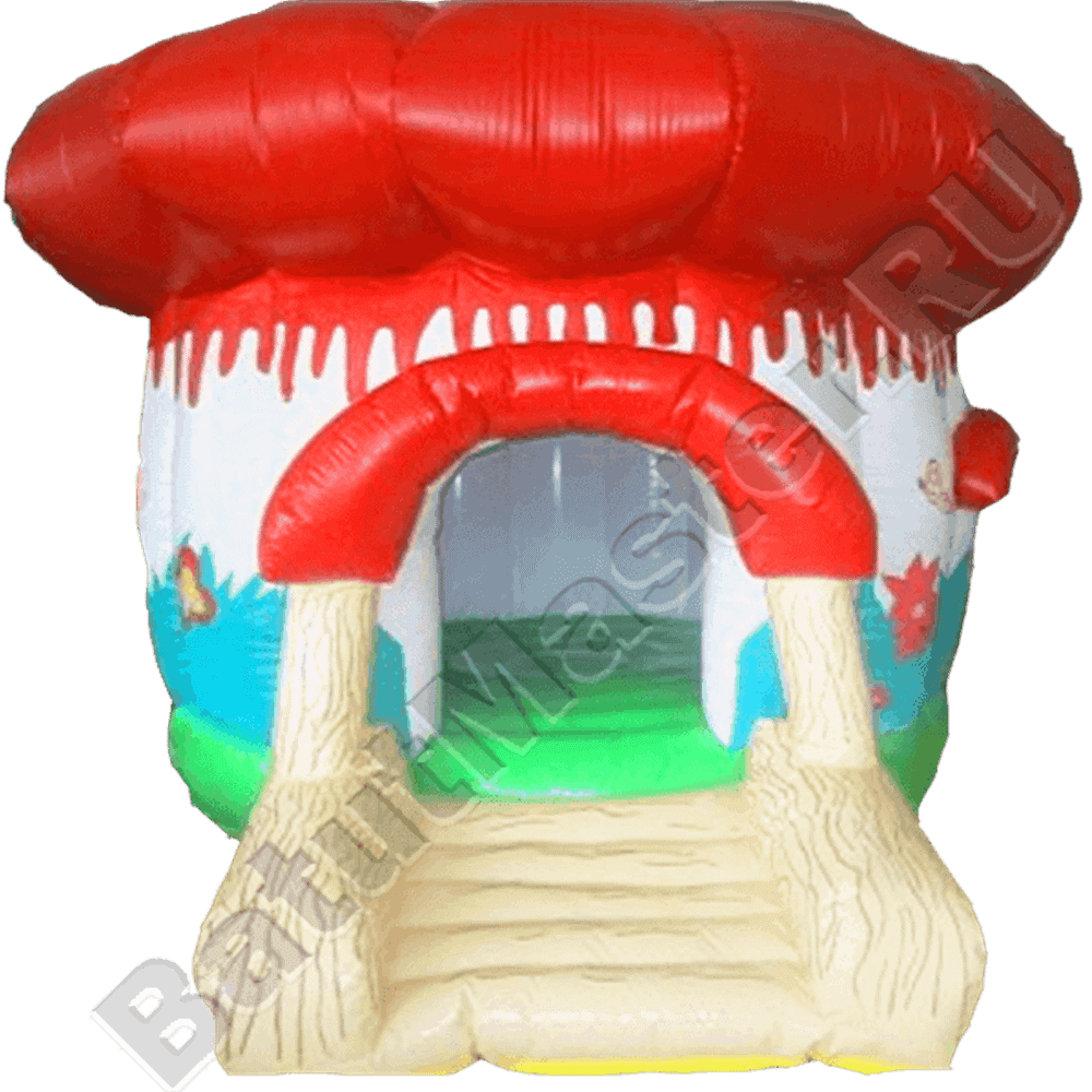 Коммерческий надувной батут "Грибок" с крышей