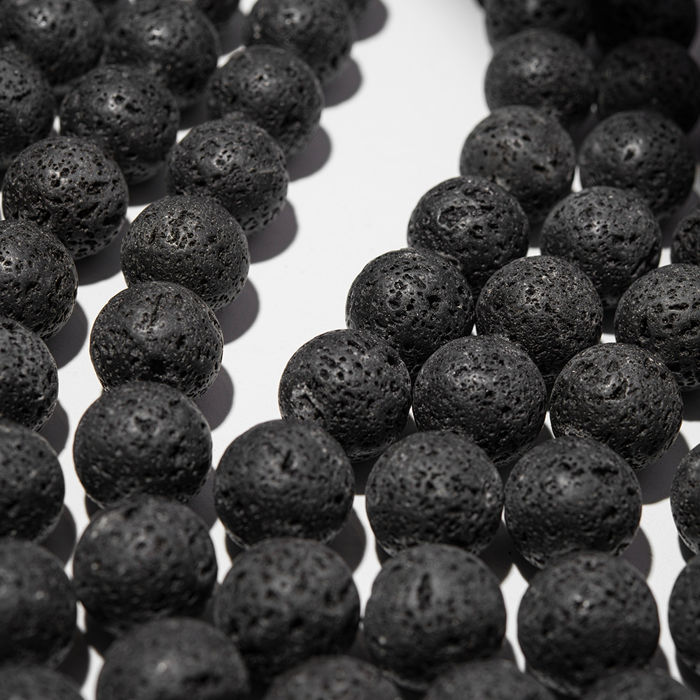 Лава вулканическая натуральная, 18,2мм, шар