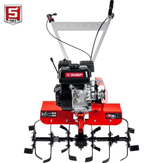 Мотоблок "ЗУБР" МТБ-400 У (7 л.с., с пониж. передачей, колеса 19*7-8)