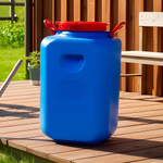 Бочка 50л Дачная квадратная цветная