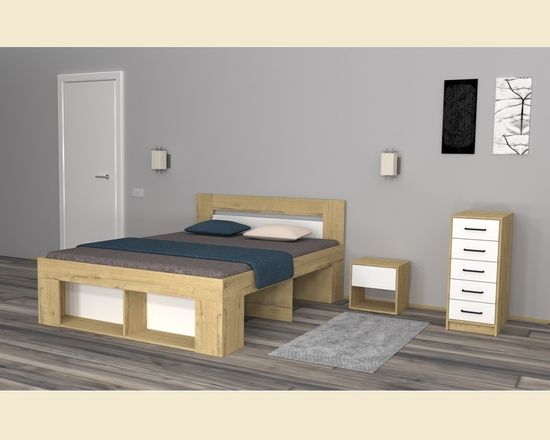 дуб бунратти / белый