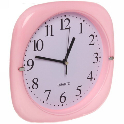 Часы настенные «Гарда» розовые 22,5*22,5см 663