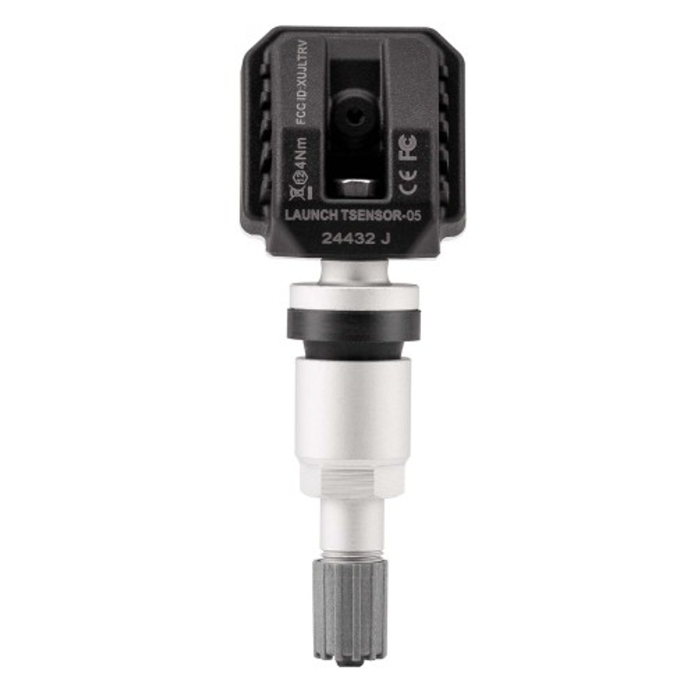 Датчик TPMS Launch TSENSOR-05, 433МГц+315МГц, зажимной, программ., универсальный, металл., серебро