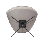 Кресло Bradex Home HUG серый в полоску, экокожа, шенилл