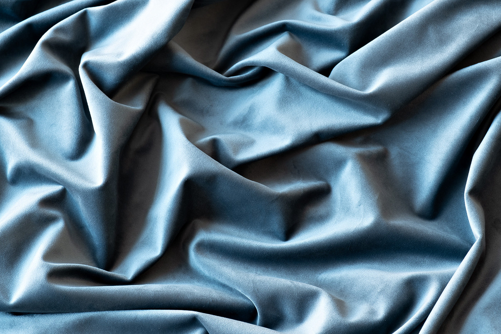 Портьера широкая с подкладом сшивная 260x275 Garda Decor Riviera-87 бирюзовая