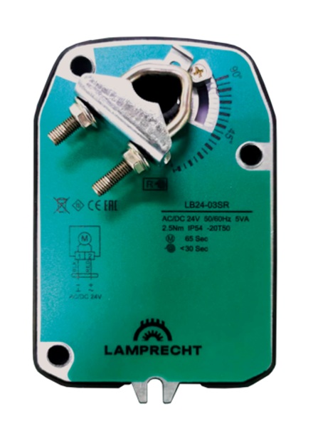Электропривод LAMPRECHT LB24-05SR-U (С возвратной пружины)