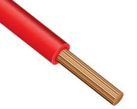 Провод ПуВ  1*2,5 красный (ПВ-1) ГОСТ  (07.09.22: 124+5)