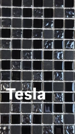Мозаика стеклянная с камнем Tesla/Тесла (15х15) 300х300х4 мм