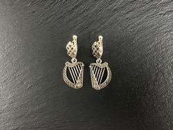 Серьги. Кельтская арфа